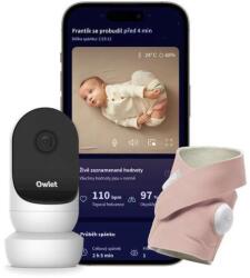 Owlet Dream Sock Okos zokni 0-18 hó + Owlet Cam 2 kamera rózsaszín (810099090949)