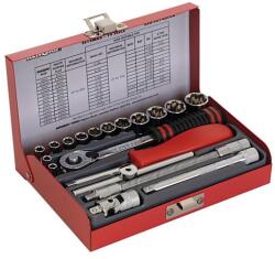 Cromwell Tools Kennedy professzionális ipari Ken-grip dugókulcs készletek 1/4" négyszög meghajtó, 19 darabos metrikus készlet (KEN5828800K)