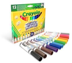 Crayola Crayola: Lemosható, tompahegyű filctoll készlet - 12 db-os (58-8340) - vackorjatek