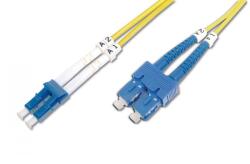 ASSMANN Fiber Optic Singlemode Patch Cord, LC / SC