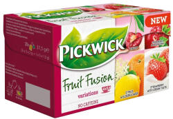 Pickwick Gyümölcstea 20x2 g PickwickVariációk I PIROS meggy, vörösáfonya és málna, citrus és bodzavirág, eper tejszín ízzel