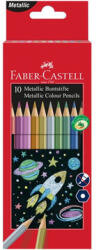 Faber-Castell : színes ceruza készlet, 10 db-os, fémes színek