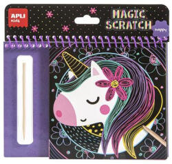 APLI Képkarcoló füzet, APLI Kids " Magic Scratch" , unikornis