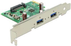 Delock PCI Express Kártya & gt; 2 x USB 3.0, SuperSpeed (DL-89391)