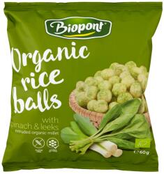 Biopont Bio rizsgolyó spenóttal és póréhagymával - 60 g