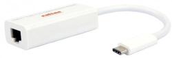 Roline 12.02. 1109 USB-C - RJ45 fehér adapter (12.02. 1109) (12.02.1109)