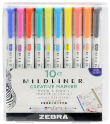 Zebra Mildliner 10db-os kettős végű szövegkiemelő készlet (78501) - haztartasibolt