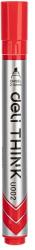 Deli 2-5 mm vágott piros tábla és flipchart marker (DEU00240) - bestbyte