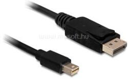 Delock Kábel mini Displayport dugó > Displayport dugó 5 m, fekete (DL83479) (DL83479)