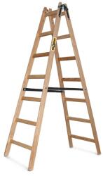 IRIS BEST DRABEST STANDARD 2x7 lépcsős fa létra, összecsukható - bestbyte