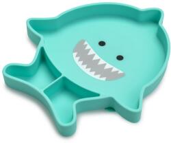 Melii Silicone Suction Plate tányér tapadókoronggal Shark