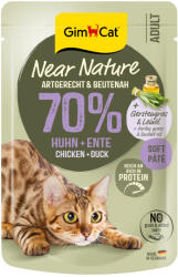 GimCat 32x85g GimCat Near Nature Csirke & kacsa nedves macskatáp
