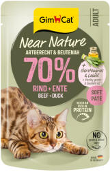 GimCat 16x85g GimCat Near Nature Marha & kacsa nedves macskatáp