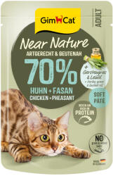 GimCat 16x85g GimCat Near Nature Csirke & fácán nedves macskatáp
