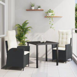 vidaXL Dönthető Kerti Székek 2 db Világosszürke PE Rattan (VD3380524)