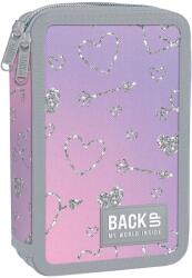BackUP Penar cu rechizite Back Up DW - In Love, cu 2 fermoare (PB7DW32) Penar