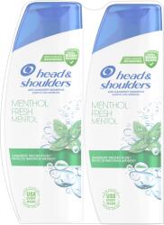 Head & Shoulders Șampon anti-mătreață Menthol Fresh, 2 x 330 ml