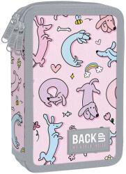 BackUP Penar cu rechizite Back Up EW - Dogs, cu 3 fermoare (PB7EW06) Penar