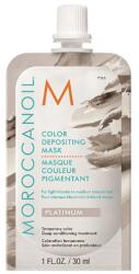 Moroccanoil Platinum gyengéd tápláló maszk tartós színes pigmentekkel szőke hajra, 30 ml