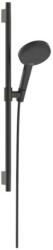Hansgrohe Raindance Alive Select S - Set pară de duș, bară și furtun, 3 jeturi, EcoSmart, crom negru periat 24602340 (24602340)