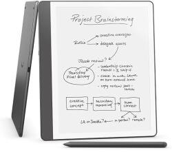 Amazon e-könyv olvasó Kindle Scribe 2024, 32 GB, prémium toll, 10, 2 hüvelykes, tükröződésmentes kijelző, 300 ppi, Wi-Fi, USB C, volfrámszürke