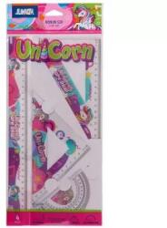 Patria Junior: Unikornis mintás vonalzó készlet - 4 db-os