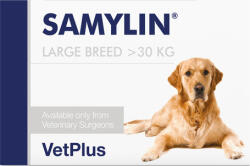 VetPlus Samylin májtámogató kapszula nagytestű kutyáknak (30 kg fölött) 30 db