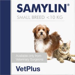 VetPlus Samylin májtámogató por kutyáknak és macskáknak (10 kg alatti kedvenceknek; 30 x 1 g [~ 30 tasak]) 30 g