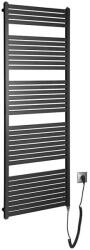 SAPHO Aqualine - Fürdőszobai elektromos radiátor TONDI-E 800W/230V 169 cm matt fekete SH0330 (SH0330)