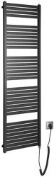 SAPHO Aqualine - Fürdőszobai elektromos radiátor TONDI-E 600W/230V 169 cm matt fekete SH0324 (SH0324)
