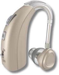 Vixev Aparat Auditiv reincarcabil, cu acumulator Vixev, 130 dB Amplificator de sunet, Hipoacuzie Medie-Severa, 4 adaptoare ureche, incarcator si carcasa protectie incluse, Nude