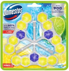 Domestos Power 5 Lime WC frissítő blokk illatosító 3 x 50 g - 150 g