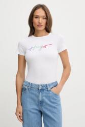 HUGO pamut póló - fehér XS - answear - 16 590 Ft