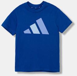 Adidas gyerek pamut póló nyomott mintás, JV9866 - kék 176