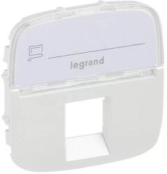 Legrand Valena Allure RJ11/RJ45 aljzat burkolat címketartóval, Gyöngyház (755479) (755479)