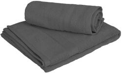  1x fürdőlepedő CLARYSSE ELEGANCE 70x140 cm + 1x törölköző CLARYSSE 60x110 cm, 100% pamut, szürke