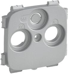 Legrand Valena Allure TV-RD-SAT aljzat burkolat (30 mm), Alumínium (754807) (754807)