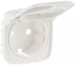 Legrand Valena Allure 2P+F csatlakozóaljzat burkolat, csapfedeles, gyöngyház (754849) (754849)