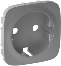 Legrand Valena Allure 2P+F csatlakozóaljzat burkolat, Alumínium (755207) (755207)
