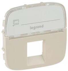 Legrand Valena Allure RJ11/RJ45 aljzat burkolat címketartóval, Elefántcsont (755476) (755476)