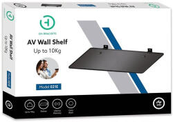 EMOS Audio/Video Fali Polc 350x253mm/10kg, Üveg (SIH-DVD-21B)