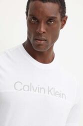 Calvin Klein Performance t-shirt fehér, férfi, nyomott mintás, 00GMF4K142 - fehér XL