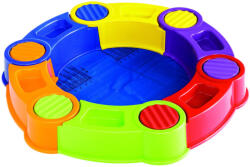 Paradiso Toys Homokozó 141 cm - kültéri, puzzle elemes - COLOMBUS RAINBOW (VIC_3372)