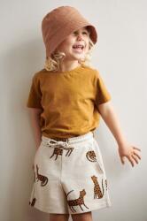 Liewood gyerek pamut rövidnadrág Gram Printed Sweatshorts bézs, mintás, állítható derekú - bézs 128