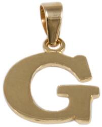 Ékszershop Fényes G betű arany medál (1315373)