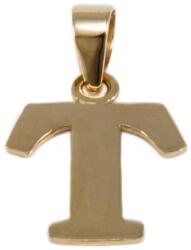 Ékszershop Fényes T betű arany medál (1315379)