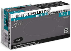 Sempermed Semperguard xpert fekete egyszerhasználatos nitril kesztyű 100db/doboz (3000012681)