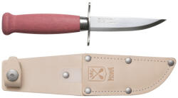 Morakniv Scout 39 (S) kés, vörösáfonya, bőr tokkal