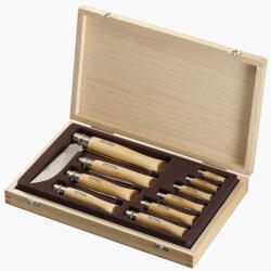 Opinel Tradition Classique (S) zsebkés gyűjtemény, bükk, fa dobozban