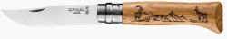 Opinel Tradition Gravure No. 08 (S) zsebkés, bükk, zergék